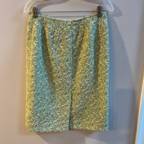 Kasper Textured Skirt Suit 4 Buttons Knee Length Skirt Size 6 Lively Mint Green - Picture 7 of 7